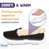 Floopi Women's Melani Moccasin Faux Suede Slippers - 3 of 4
