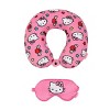 Hello Kitty Adult Travel Set with Neck Pillow, Eye Mask, and Throw Blanket - Adorable Comfort for Hello Kitty Fans on the Go! - 3 of 4