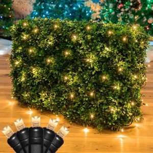 Novelty Lights 4x6 Net Lights, 100 LEDs with 4 Inch Spacing, 5mm Wide Angle Bulbs, Connectable End To End, Indoor/Outdoor - 1 of 4