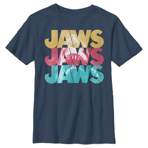 Boy's Jaws Stacked Movie Logo T-Shirt - 1 of 4