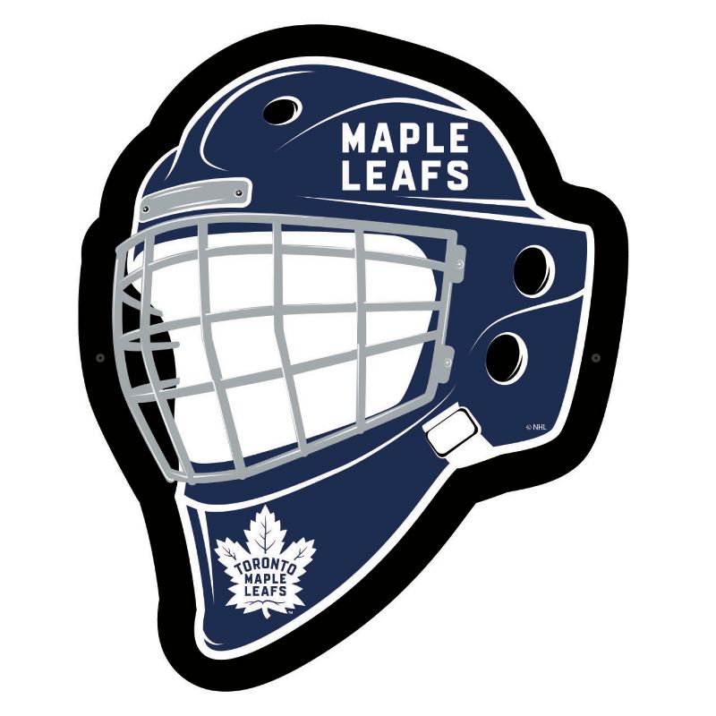 Evergreen Ultra-Thin Edgelight LED Wall Decor, Helmet, Toronto Maple Leafs- 15.6 x 19 Inches Made In USA, 1 of 7