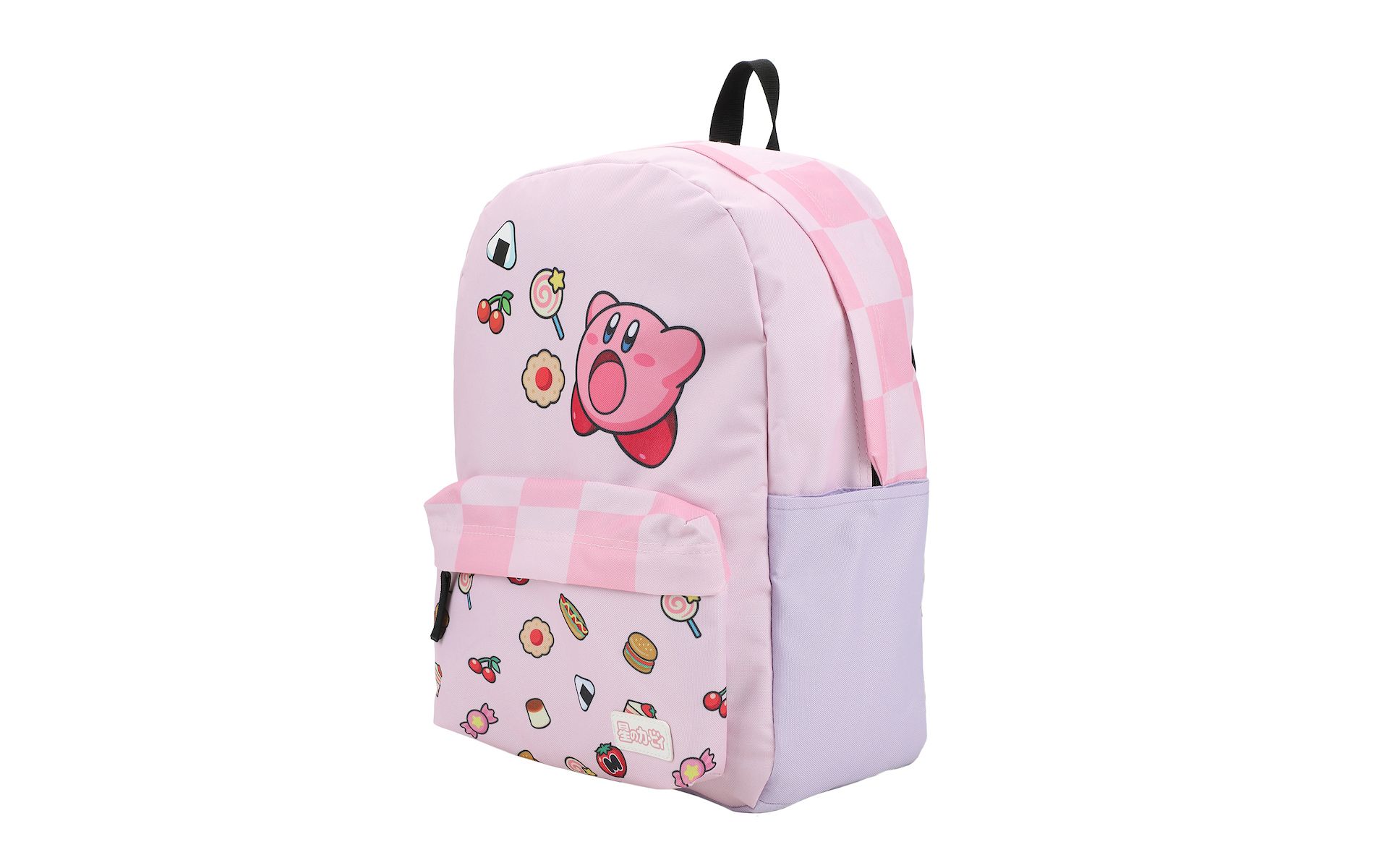 Kirby Inhaling Food 17" Pink Laptop Backpack