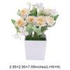 Unique Bargains Artificial Plants Chrysanthemum Plastic 2.95"x2.95"x7.09" 1 Pcs - 3 of 4