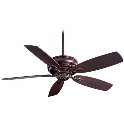54" Minka Aire Vintage Indoor Ceiling Fan Dark Brushed Bronze Maple Blades for Living Room Kitchen Bedroom Family Dining House