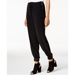 bar III Womens Contrast Trim Casual Jogger Pants - 1 of 2