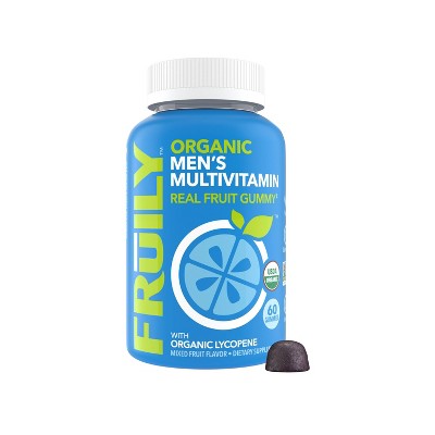 Fruily Organic Men's Multivitamin Real Fruit Gummy - 60ct