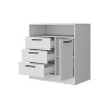 NicBex 4-Drawer Dresser or TV Stand Multi-Functional Storage Unit with Open Shelf, Holds 47" TV or Clothes Organizer, Space-Saving for Bedroom - 4 of 4