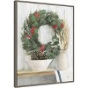 Amanti Art Natural Christmas I Blue by Julia Purinton Canvas Wall Art Print Framed 23-in. x 28-in. - 3 of 4