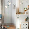 GDFStudio Eryn Vintage Flower Floor Lamp with 1 Acrylic Shade, 2 LED Bulbs and 1 Foot Switch - 2 of 4