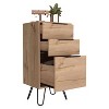 NicBex 3 Drawer Dresser for Bedroom,Modern Style Wooden Drawers with Hairpin Legs,Dressers for Kids Room,Living Room,Entry and Hallway,Beige - 4 of 4
