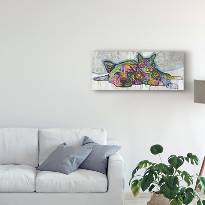 Colorful Pop Art Cat and Dog Canvas Print, 8'' x 19''