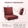 Gymojoy 24x24x6" Outdoor Cushion Patio Chair Furniture Cushion 28D High Density Sponge Cushion with Removable Cover Cushion Replacement - 2 of 4