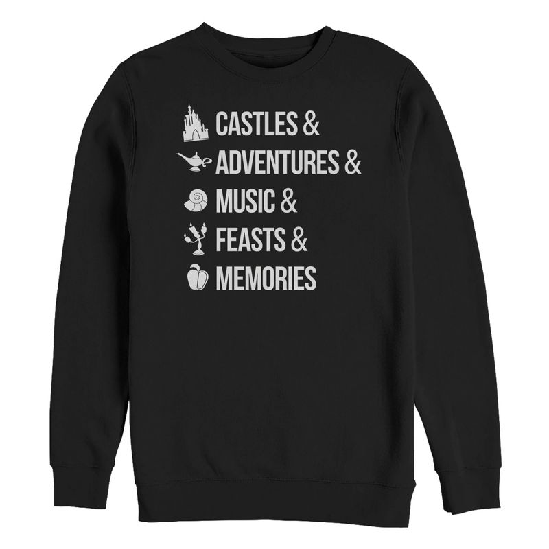 Men's Disney Princesses Magic Keywords Sweatshirt, 1 of 4