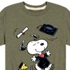 Boys' - Peanuts - Snoopy & Woodstock Graduate Celebration Short Sleeve Graphic T-Shirt - 2 of 4