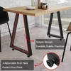 2PCS 22" Metal Table Legs DIY Industrial Furniture Dining Leg 1000 Lbs Capacity - 4 of 4