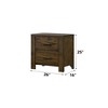 NicBex Nightstand with Drawers,Side Table with Wood Tapered Legs and Finish,Modern Bedside Table for Bedroom,Living Room - 3 of 4