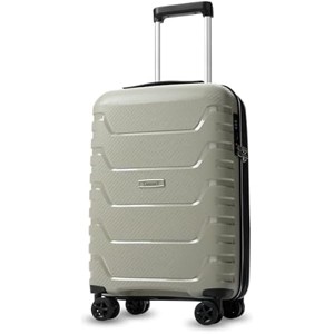 LUGGEX Carry On Luggage 22x14x9 Airline Approved, Expandable Lightweight Polypropylene Suitcase, Carry On 20 Inch, Champagne - 1 of 4