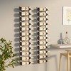 vidaXL Wall Mounted Wine Rack for 12 Bottles 2 pcs White Iron - 2 of 4