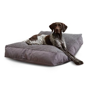 Kensington Garden Buster Deluxe Faux Shearling Rectangle Pillow Dog Bed - 1 of 4