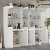 FUFU&GAGA Modular Kitchen Pantry Cabinet Dining Room Sideboard with Lighting and Glass Doors - 2 of 4