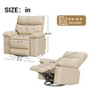 360 Degree Swivel Manual Recliner for Adults, Extra Wide Manual Recliner for Adults, Lazy Chair with 1.5X Sponge Comfort Arm and Back - 2 of 4