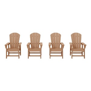 WestinTrends Malibu Kids Outdoor Adirondack Plastic Patio Chair (Set of 4) - 1 of 4