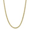 Black Bow Jewelry Men's 5.75mm 10k Yellow Gold Flat Beveled Curb Chain Necklace - 3 of 4