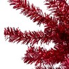 Northlight 4.5' Metallic Red Tinsel Artificial Christmas Tree - Unlit - 2 of 4