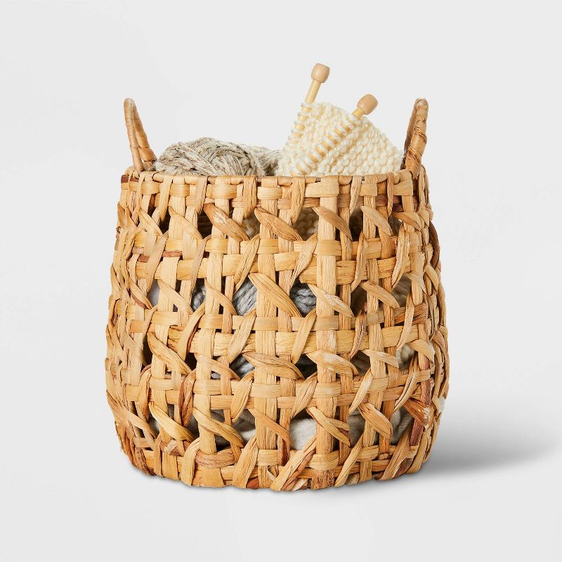 Woven Natural Decorative Cane Pattern Small Basket - Threshold&#8482;, 2 of 10