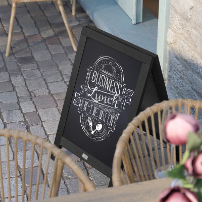 Black Pine Double-Sided Magnetic Freestanding Chalkboard