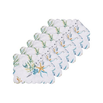 C&F Home Marlowe Sound Cotton Placemat Machine Washable Set of 6