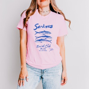 Simply Sage Market Sardines Social Club Short Sleeve Tee - 1 of 4