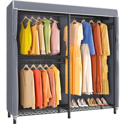Vipek V4c Garment Rack With Cover Heavy Duty Covered Clothes Rack ...