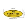 Unique Bargains Waterproof Self-Adhesive Decor Hotel Home Business No Soliciting Sign 2 Pcs - 2 of 4