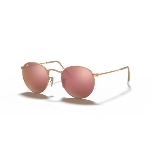 NEW ROUND Sunglasses in Rose Gold and Brown - RB3637