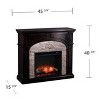 Tanaya Touch Screen Electric Fireplace with Faux Stone - FR9620 - Brown - SEI - 4 of 4