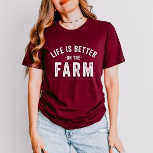 Simply Sage Market Life Is Better On The Farm Short Sleeve Tee - 1 of 4