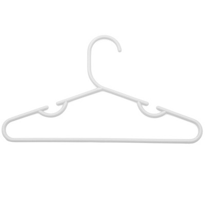 Parents' Choice Brand Infant and Toddlers Clothing Hanger, White Color, 10  Pack/Set, Durable High-Quality Plastic Kids Hanger 