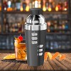 Oggi 23oz Dial A Drink Cocktail Shaker Black: Stainless Steel, 10" Height, 23oz Capacity, Hand Wash, 0.96 lbs - 3 of 4