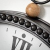 Sullivans 28.5" Black Bead Rimmed Wall Clock, Metal - 2 of 3