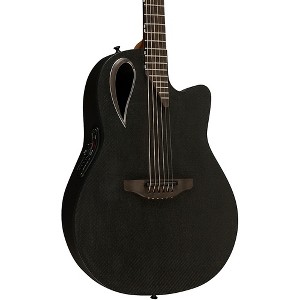 Ovation MD80-NWT-G Adamas Series Mid-Depth Contour Acoustic-Electric Guitar Natural Texture Woven Black - 1 of 4
