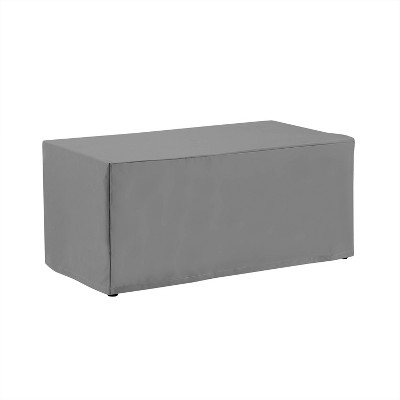 Gray Heavy-Duty Vinyl Outdoor Rectangular Table Cover