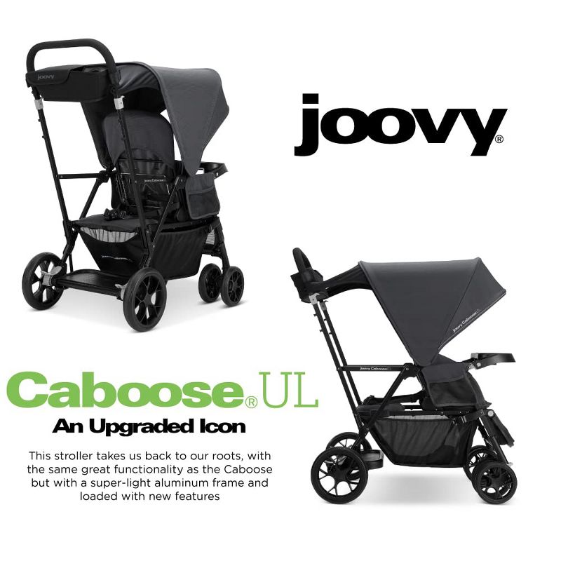 Joovy Caboose UL Sit And Stand Double Stroller,, 3 of 5