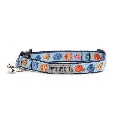 The Worthy Dog Kaleidoscope Breakaway Adjustable Cat Collar - Multicolored - One Size