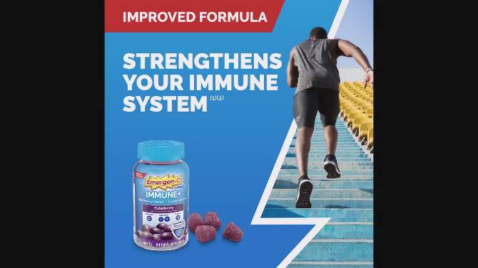 Emergen-C Immune System and Energy Metabolism Vitamin Gummies - Elderberry - 36ct, 2 of 9, play video