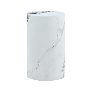 Vynxaria Cylindrical Patterned Coffee Table for Versatile Interior Styling - 1 of 4