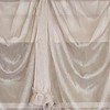 RLF Home Luxurious Modern Design Classic Sheers Victory Swag 3-Scoop Window Valance 50" x 25" - 4 of 4