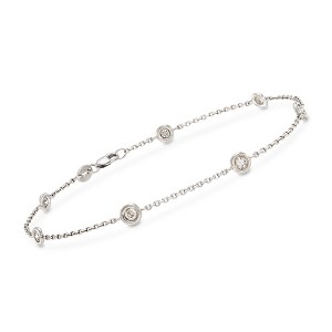 Ross-Simons 0.50 ct. t.w. Diamond Bracelet in 14kt White Gold - 1 of 3