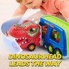 Dinosaur Truck Toys for Kids 2 3 4 5, Kids Boys Toys, Dinosaur Car Carrier Truck Toy 6 Dinosaur Figures Rubber Car Vehicles, Toddler Birthday Gifts - 4 of 4