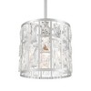 Vienna Full Spectrum Sofie Chrome Mini Pendant Light 8 1/2" Wide Modern Clear Crystal for Dining Room House Foyer Kitchen Island Entryway Bedroom Home - 3 of 4